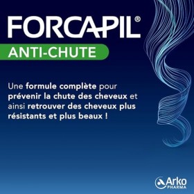 Arkopharma - Forcapil Anti-chute | Complément Alimentaire Cheveux et Ongles - Prévient la Chute de Cheveux - Résistance - Cro