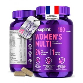 Multivitamines et Minéraux Femme Haute Puissance – Complexe A–Z avec Vitamine B6, Fer, Zinc & Vitex – 180 Gélules – Complémen...