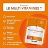 Multivitamines et Minéraux – Avec Ginseng - Vitamines A, B1, B2, B3, B5, B6, B8, B9, B12, C, D3, E, Magnésium, Sélénium et Zi