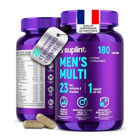 Multivitamines Homme Haute Puissance - Complexe A-Z Vitamines, Minéraux et Compléments - 180 Gélules pour 180 Jours - Énergie...