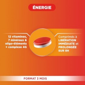 Forté Pharma - Multivit 4G Energie - Complément Alimentaire Boost Energie, Fatigue - Vitamine C, Vitamine D, Ginseng, Gingem ...