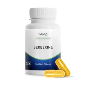 Berbérine Pure concentrée à 98% - Glycémie & Cholestérol - Extraite de Berberis Aristata - 60 Gélules de 300mg - Haut grade d
