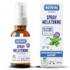 Spray Mélatonine 1,9 mg - Endormissement Rapide & Sommeil Réparateur - Enrichi en Mélisse française - Effet Immédiat - 20 ml 