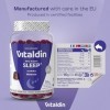 Vitaldin Gummies Mélatonine 1,9 mg – Avec Vitamine B6, Passiflore, Camomille et Mélisse – Pour Dormir et Améliorer la Qualité