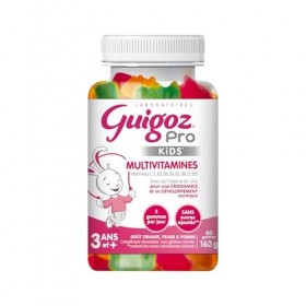 Guigoz Pro Kids Gummies multivitamines compléments alimentaires - 60 gummies