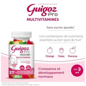 Guigoz Pro Kids Gummies multivitamines compléments alimentaires - 60 gummies
