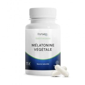 Mélatonine Naturelle Végétale 0,3 mg - 60 Gélules 1 mois - Sommeil rapide, Réduction temps d’endormissement, Mieux dormir - M...