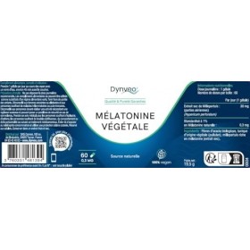 Mélatonine Naturelle Végétale 0,3 mg - 60 Gélules 1 mois - Sommeil rapide, Réduction temps d’endormissement, Mieux dormir - M...