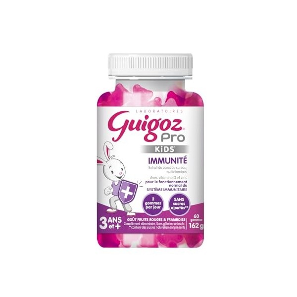 Guigoz Pro Kids Gummies immunité compléments alimentaires - 60 gummies
