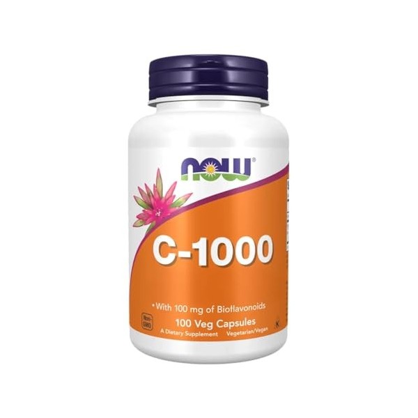 Now Foods Vitamin C-1000 100 vcapsules Sans saveur - Vitamines, minéraux et santé - Vitamines Multi-vitamines