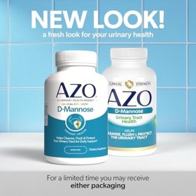 AZO D-Mannose Urinary Tract Health, Cleanse, Flush & Protect The Urinary Tract*, 1 Pharmacist Recommended Brand, Clinical Str