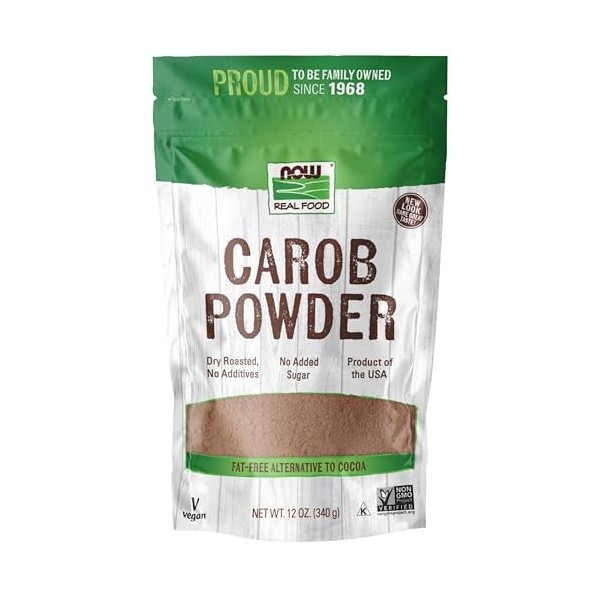 NOW Carob Powder - 340 g Multi-vitamines