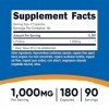 Nutricost L-Proline 1000 mg, 180 gélules 90 portions – 500 mg par capsule, sans OGM, sans gluten