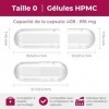 ATLEMISME Capsules Vides en Gélatine - Taille 0, Lot de 1000 - Qualité Premium, Dissolution Rapide, Idéales pour Suppléments ...