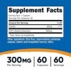 Nutricost CDP Choline Citicoline 300 mg, 60 gélules végétariennes - Sans OGM, végétalien, sans gluten