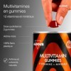 Gummies Multivitamines et Minéraux - 120 Gommes Goût Naturel Mûre - 12 Vitamines et Minéraux - Vitamines C, D, B12, E, A, B6,