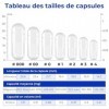 ATLEMISME Gélules Vides Végétales Taille 00 - Lot de 100 avec 2 Cuillères - Sans Gélatine - Gélules Faciles à Remplir et à Di...