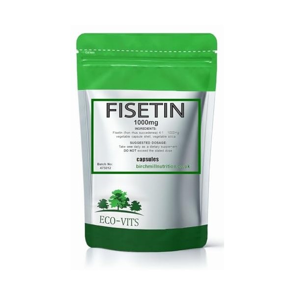 Fisetin 1000 mg 60 gélules Cognative pour un esprit sain