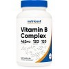 Nutricost Complexe de vitamines B haute puissance 462 mg, 120 gélules – Avec vitamine C – Complexe énergétique