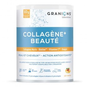 COLLAGENE +BEAUTE - GRANIONS Collagène N°1 en Pharmacies - Collagene et Acide Hyaluronique, Biotine Cheveux - Beauté Peau - C