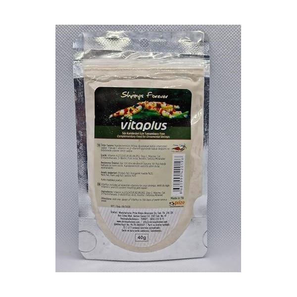 Shrimp Forever, Tout pour une croissance optimale dès le plus jeune âge Multizyme Multi-vitamines