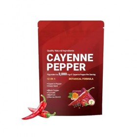 Complexe de capsaïcine, formule de 12 vitamines à base de plantes, soutien au métabolisme et à la gestion du poids, à base de