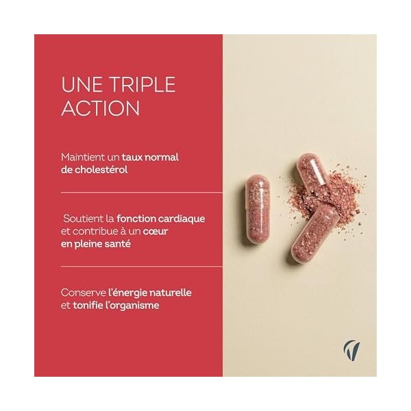 Vitavea Bien-Être – Complément Alimentaire Cholesterol – Ail noir, Coriandre, Q10 Coenzyme, Vitamine B9 – Taux Normal de Chol