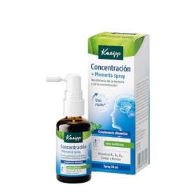 Kneipp Spray concentration + mémoire . acide pantothénique et Vit B . performance mentale . vitalité . 30 ml