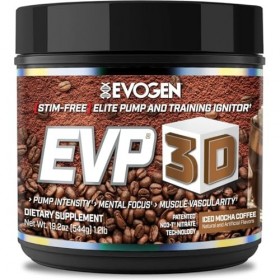 E!V!P! 3!D! Poudre de pré-entraînement, saveur café moka glacé – 544 g