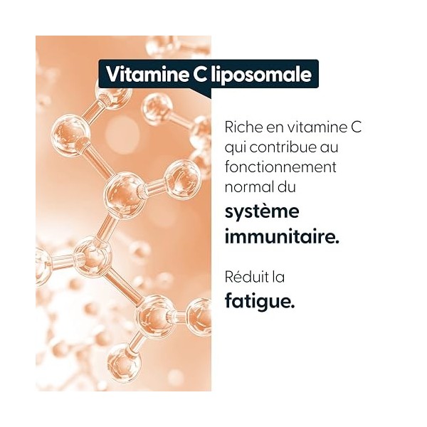 540 gélules - Vitamine C liposomale DuraLipo™ 500 mg - Biodisponibilité supérieure - Libération prolongée