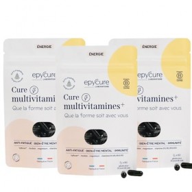 EPYCURE - Cure Multivitamines + - Combat Fatigue Physique & Mentale, Réduit Stress, Détend - 87% Naturel - Rhodiole, Magnésiu