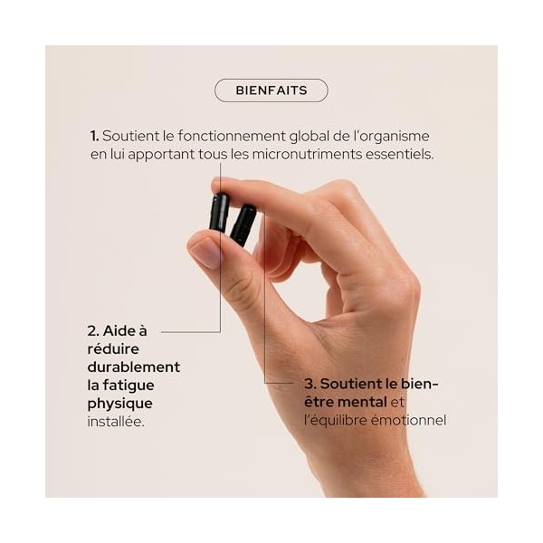 EPYCURE - Cure Multivitamines + - Combat Fatigue Physique & Mentale, Réduit Stress, Détend - 87% Naturel - Rhodiole, Magnésiu