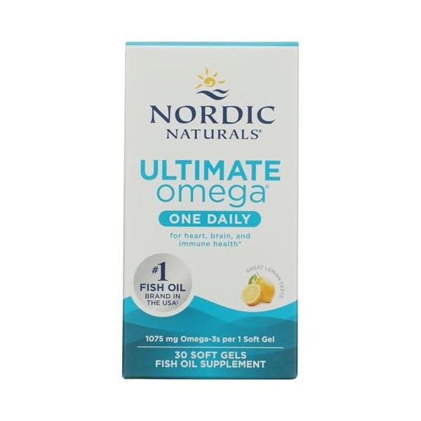 Nordic Naturals Ultimate Omega One Daily, 1075mg Lemon - 30 softgels