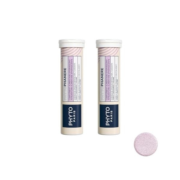 Phyto Paris - Complément Alimentaire Cheveux et Ongles - Formule Effervescente Végan - Sans Sucre - Enrichi en Multivitamines...