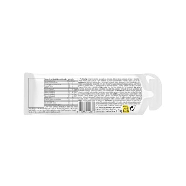 Weider Premium Pre-Workout Gel 12x70g Goût Cola-Citron vert, Précurseurs dOxyde Nitrique, L-Citrulline, L-Arginine, Beta A