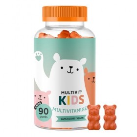 Gummies Multivitamines Enfants Dès 4 ans, Multivit Kids – Soutien Défenses Immunitaires – Vitamines B12, C, D, E, Zinc et Io ...