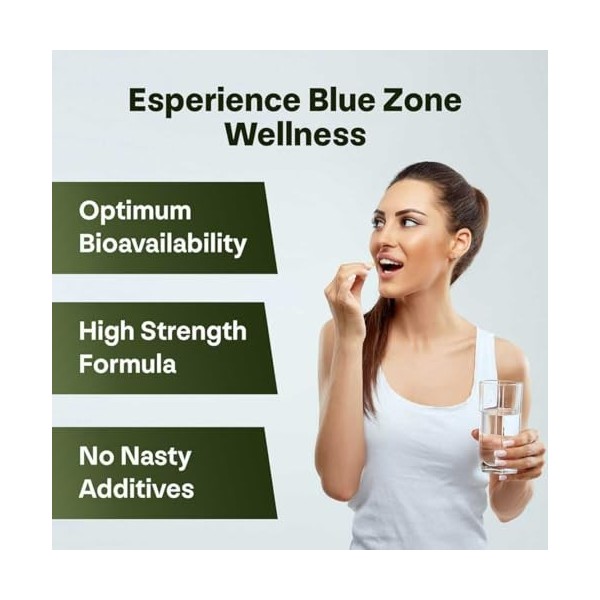 Longevity Box Aegean Radiance – Formule Blue Zone à base de diosmine, lutéoline, apigénine et hespéridine, 60 gélules pour fa