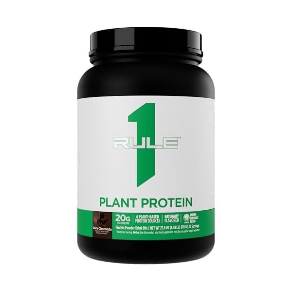 Rule One Plant Protein, Chocolate - 670g Multi-vitamines