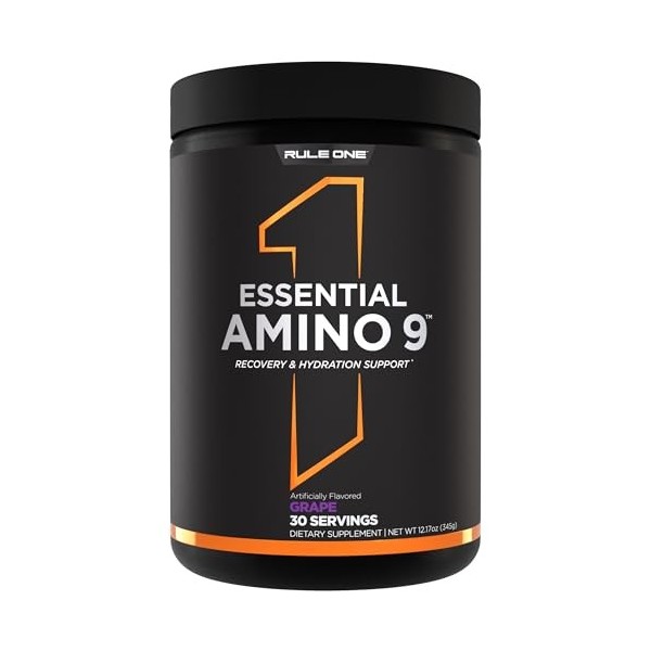 Rule One Essential Amino 9, Grape - 345g Multi-vitamines