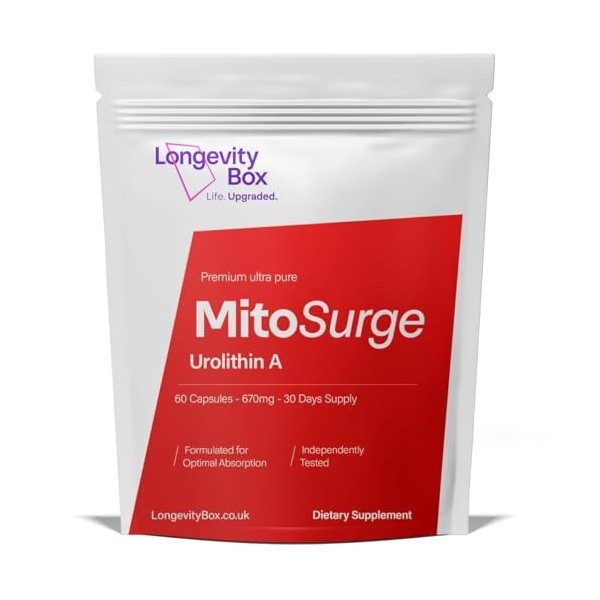 Longevity Box Bleu de méthylène ultra-pur, 10 mg USP, solution nano 1 %, 60 ml, 900 gouttes, laboratoires testées, pour souti