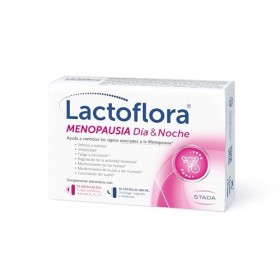 Lactoflora Ménopause jour et nuit, contrôle des bouffées de chaleur et du sommeil, formule avec cimicifuge, probiotiques et m...