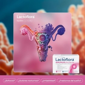 Lactoflora Ménopause jour et nuit, contrôle des bouffées de chaleur et du sommeil, formule avec cimicifuge, probiotiques et m...