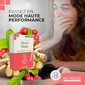 NUTRIGÉE - Ultra Tonic- Performance et Vitalité - Formule renforcée - Vitamines et Plantes - 10 sticks - Programme de 10 Jour...