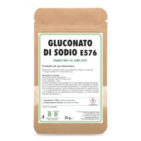 Gluconate de sodium alimentaire pur USP,FCC - 50g