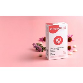 PHYSIORUB - Comprimés à Croquer Défense Immunitaire Adulte & Gorge - Postbiotiques Tyndallisés - Échinacée Thym - Vitamine Im