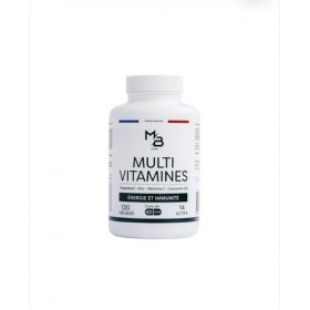 MB FITNESS Multivitamines avec Magnésium, Zinc, Vitamine C, Coenzyme Q10, Énergie et Immunité, 120 Gélules, 60 Jours, 14 Acti
