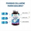 Equilibra, Naticol Collagène marin hydrolysé, 90 Comprimés, 1200 mg de Collagène par dose, 80 mg de Vitamine C par dose, Coll