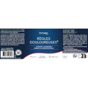 Complexe Règles Douloureuses - 30 Gélules - Apaisement des crampes abdominales durant les menstruations - 6 actifs naturels 