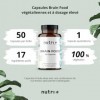 Nutri + Brainfood comprimés de concentration - Brain Booster 50 capsules - cerveau focus performance aide à lapprentissage v
