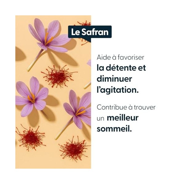Safran Saffranat® – Extrait titré 7,5% crocines et 3% safranal – 30 mg par gélule – 60 gélules
